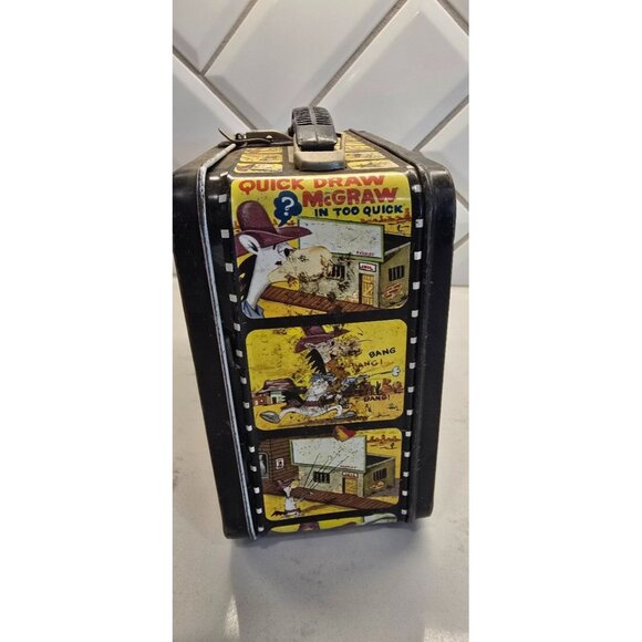 Vintage 1960s Yogi Bear & Friends Metal Lunchbox With Thermos - Picture 7 of 8